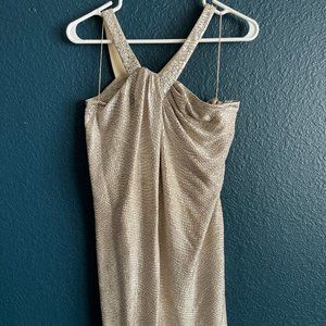 Boston Proper Dress Shimmery Silver size 6
